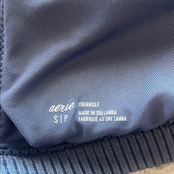 Aerie Deep Blue Ribbed Bikini Set - Picture 8 of 8